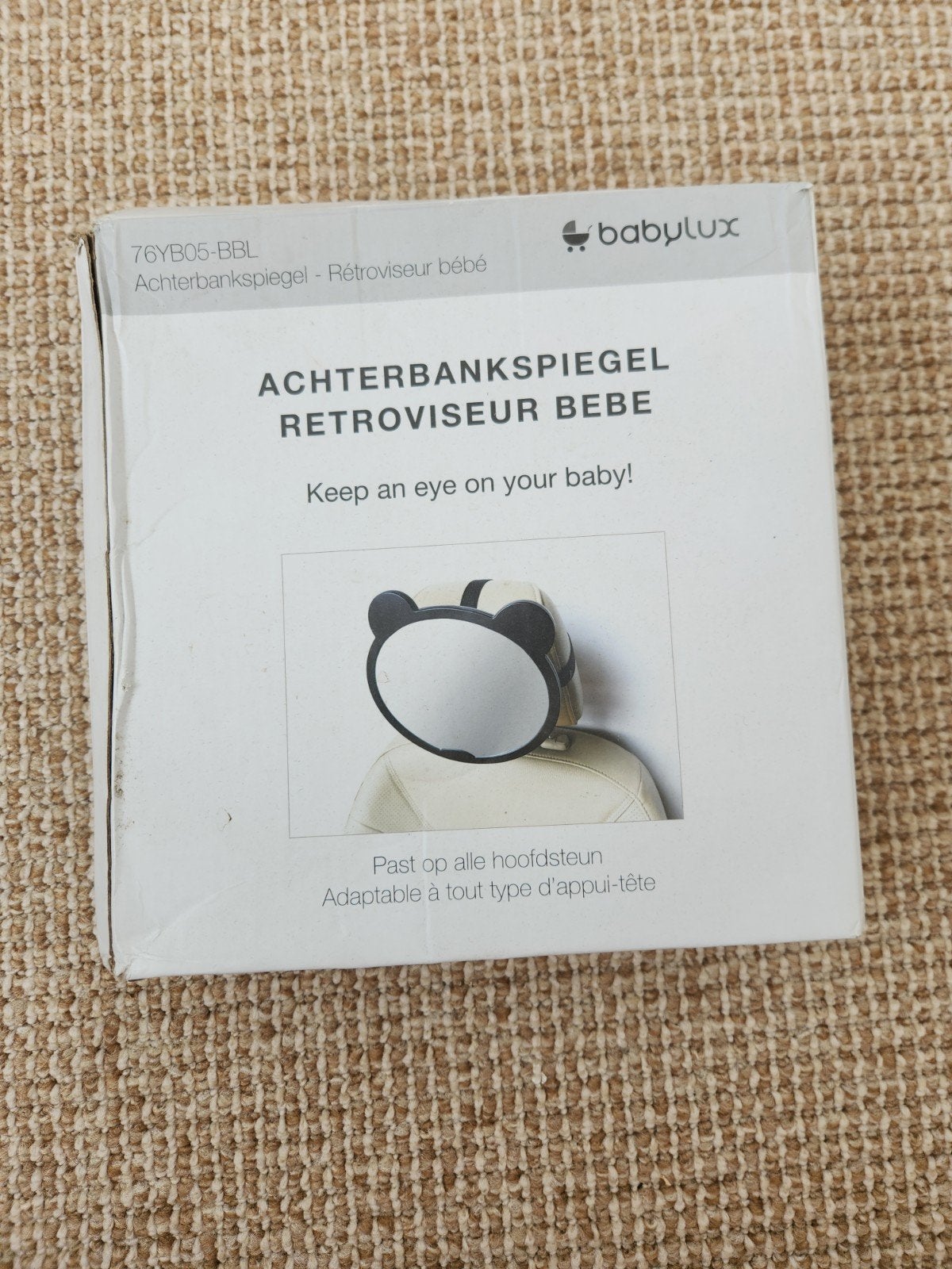 Babylux Achterbankspiegel - Houd een oogje op je baby!, Autogordel, Nieuw, 0 t/m 13 kg, Ophalen