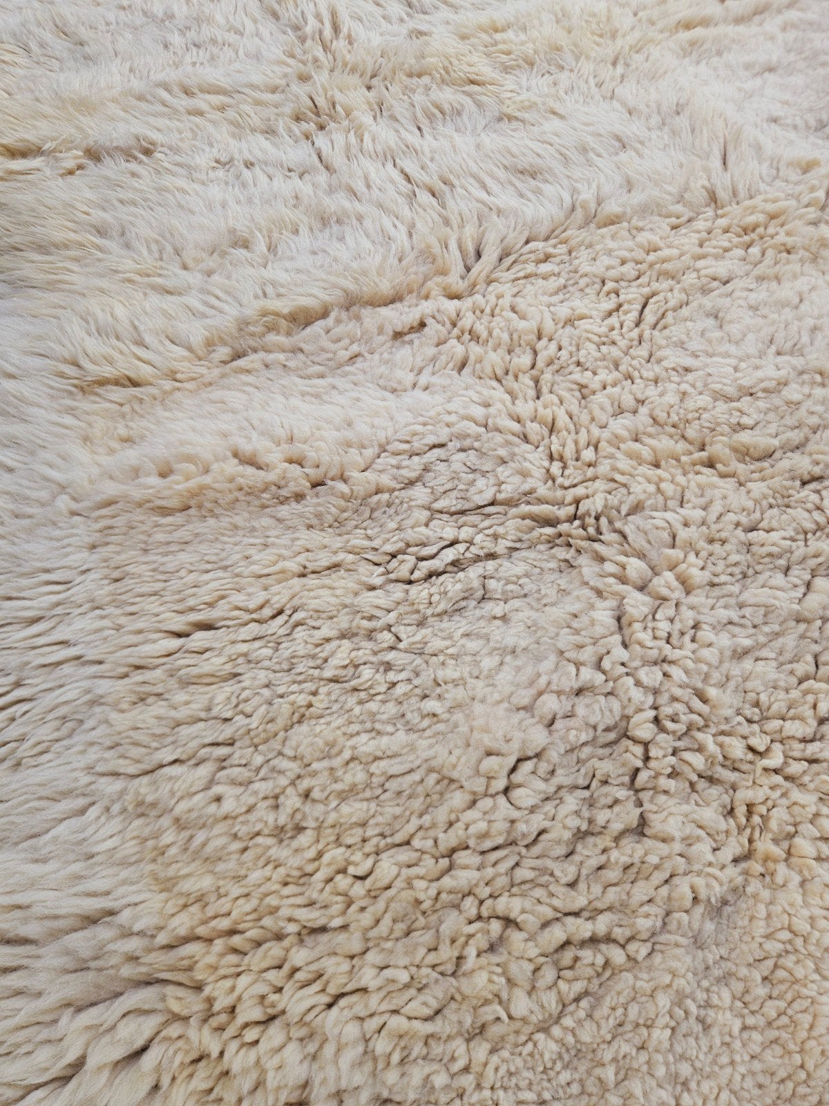 schapen wollen Tapijt. mooie dikke kwaliteit. 180 x 260, Crème, Gebruikt, Schapen wol, 150 tot 200 cm