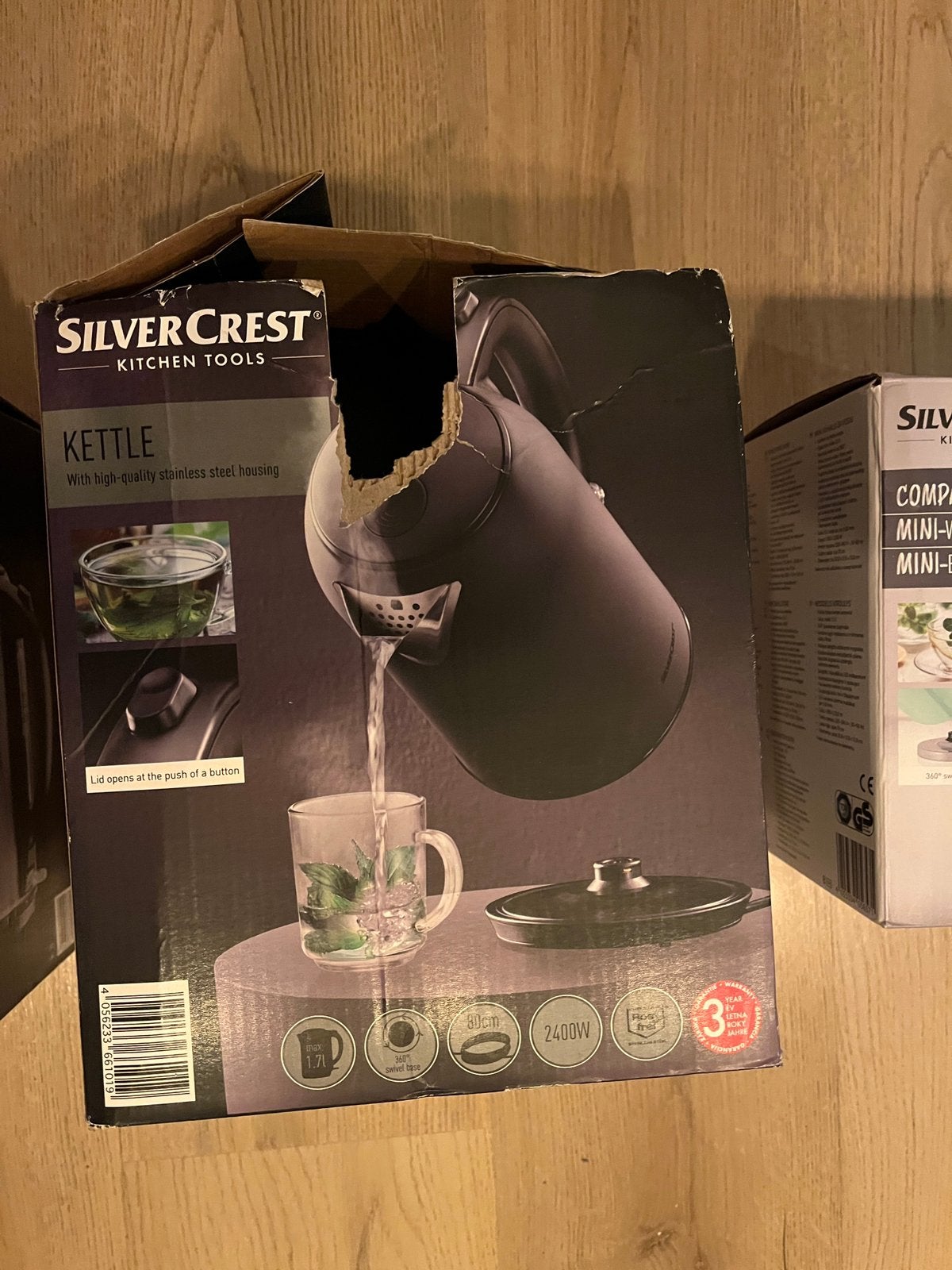 Waterkoker nieuw, 1 tot 2 liter, Ophalen of Verzenden, Nieuw