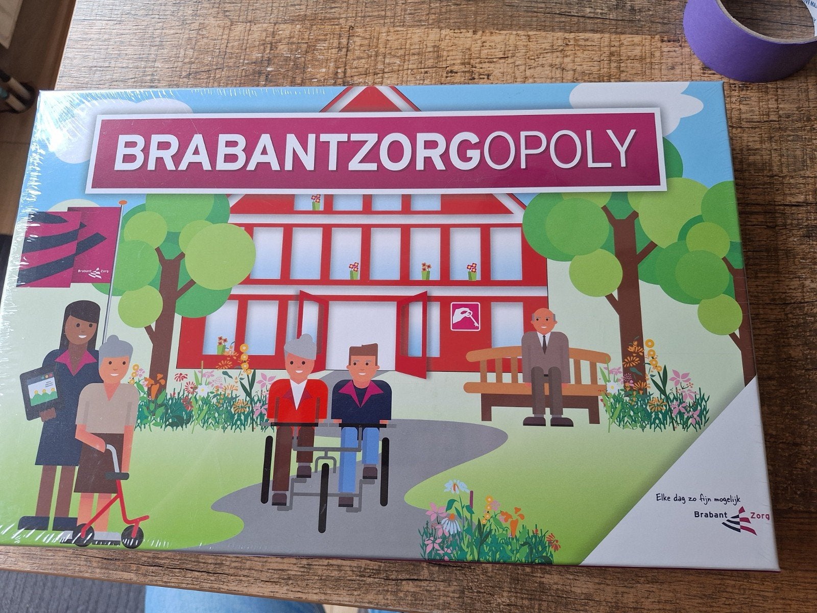 Brabantzorgopoly - Monopoly in plastic verpakking, Hobby en Vrije tijd, Gezelschapsspellen | Bordspellen, Vijf spelers of meer