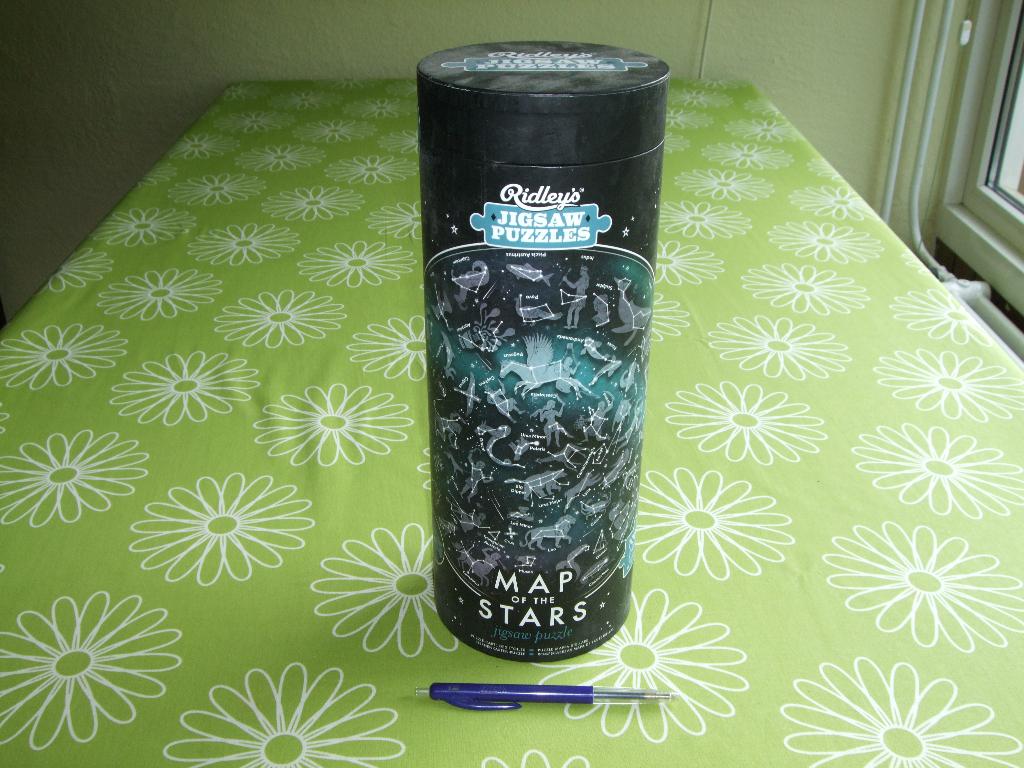 Nieuw: Map of the stars - puzzel in koker - 1000 stukjes, Ophalen of Verzenden, 500 t/m 1500 stukjes, Nieuw, Legpuzzel