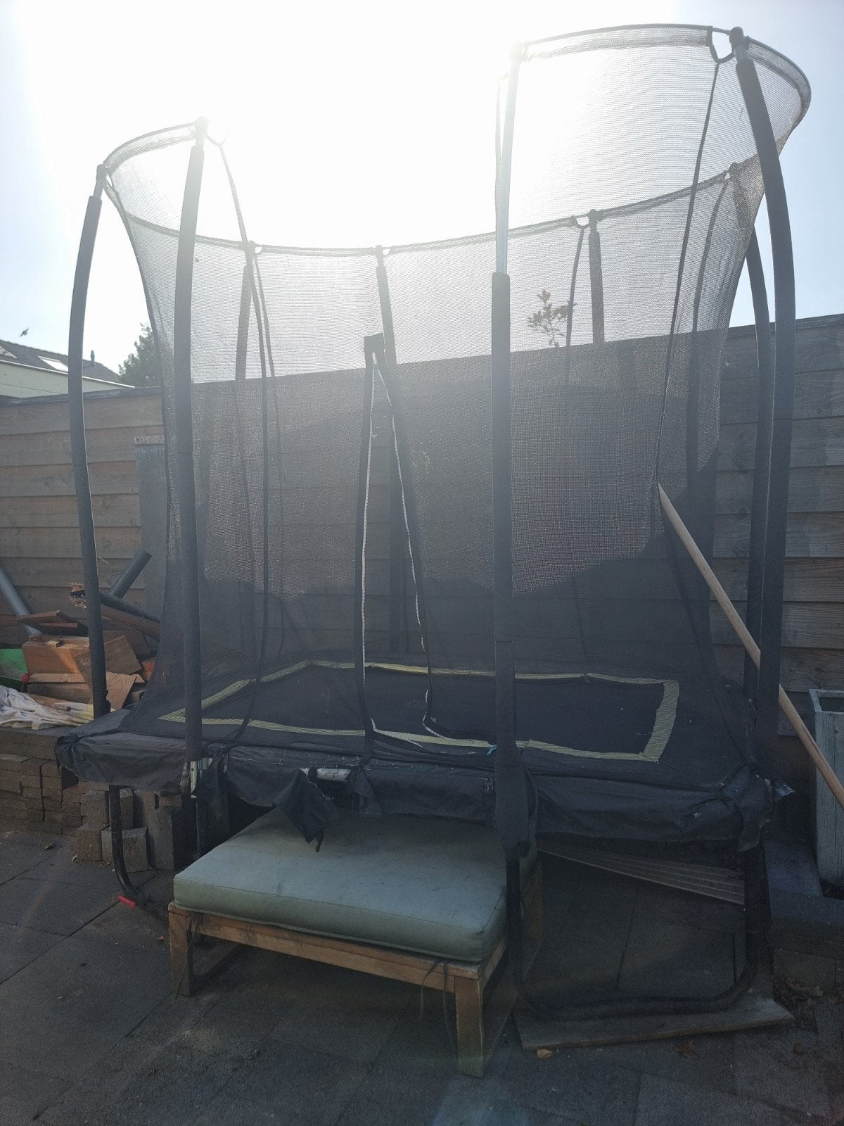 Trampoline Salta 214x153, Ophalen, Gebruikt