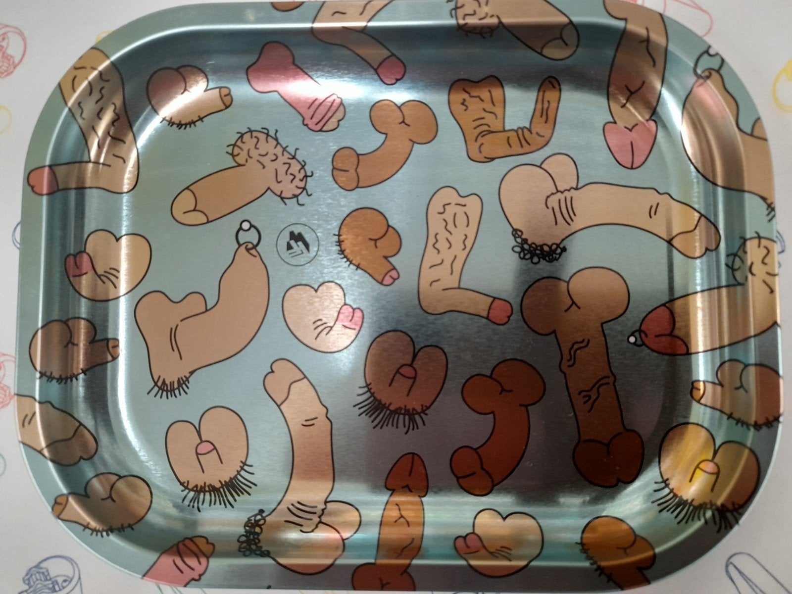 rolling tray met apparte opdruk in leuke kleuren., Ophalen of Verzenden, Nieuw, Asbak