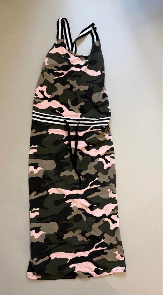 Camo jurk met roze en zwart, Maat 38/40 (M), Ophalen of Verzenden, Zo goed als nieuw, Roze