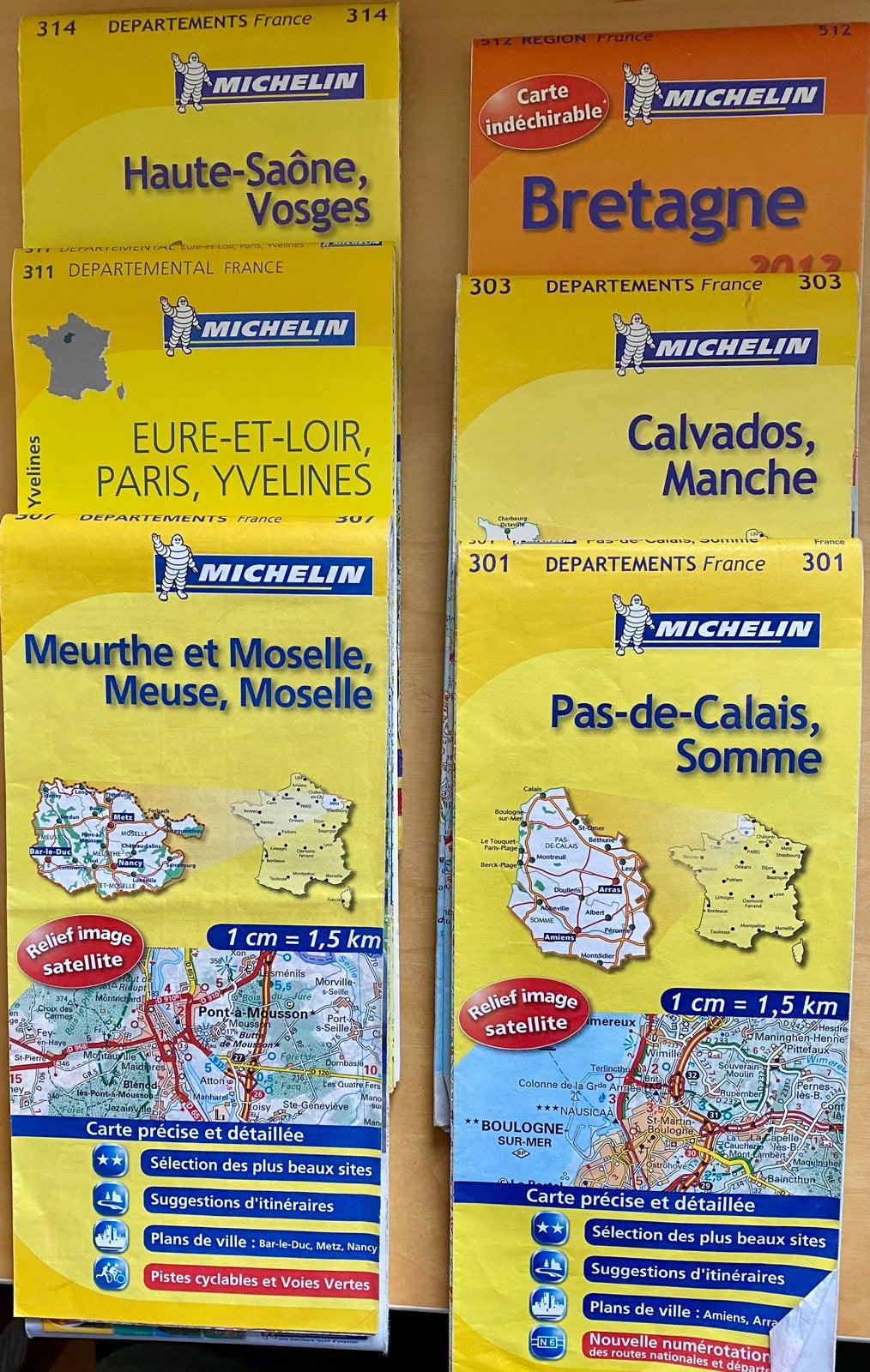 Collectie landkaarten: Frankrijk, Duitsland, België, Ophalen, Zo goed als nieuw, 2000 tot heden, Landkaart