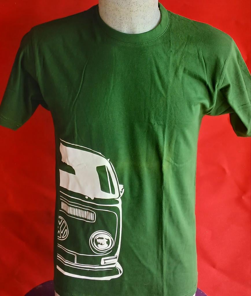 T-shirt met VW bus print - Diverse kleuren en maten, Onbekend, Nieuw, Overige maten, Ophalen of Verzenden