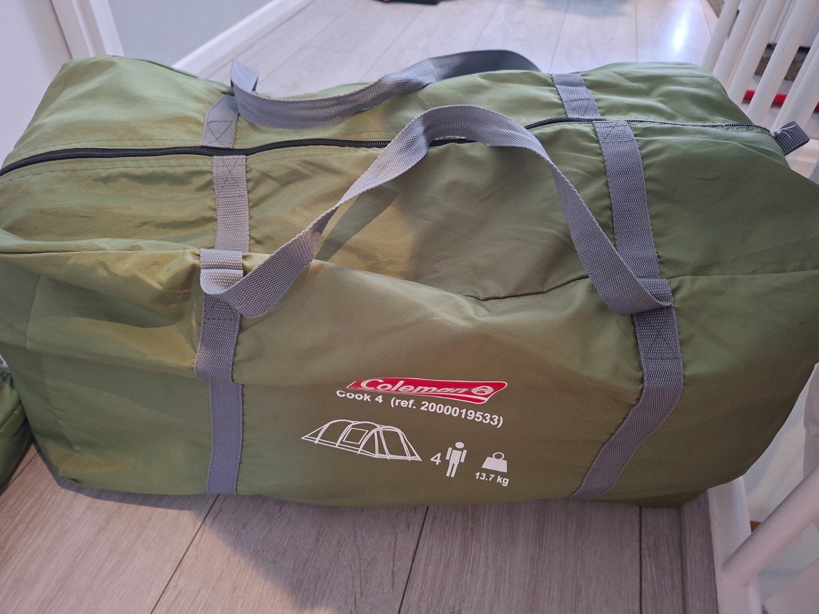 Tent Coleman Cook 4, groen, Ophalen, Gebruikt, Tot en met 4