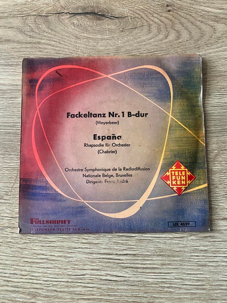 Vintage Telefunken Klassiek Vinyl – Fackeltanz, Ophalen of Verzenden, Gebruikt, 7 inch