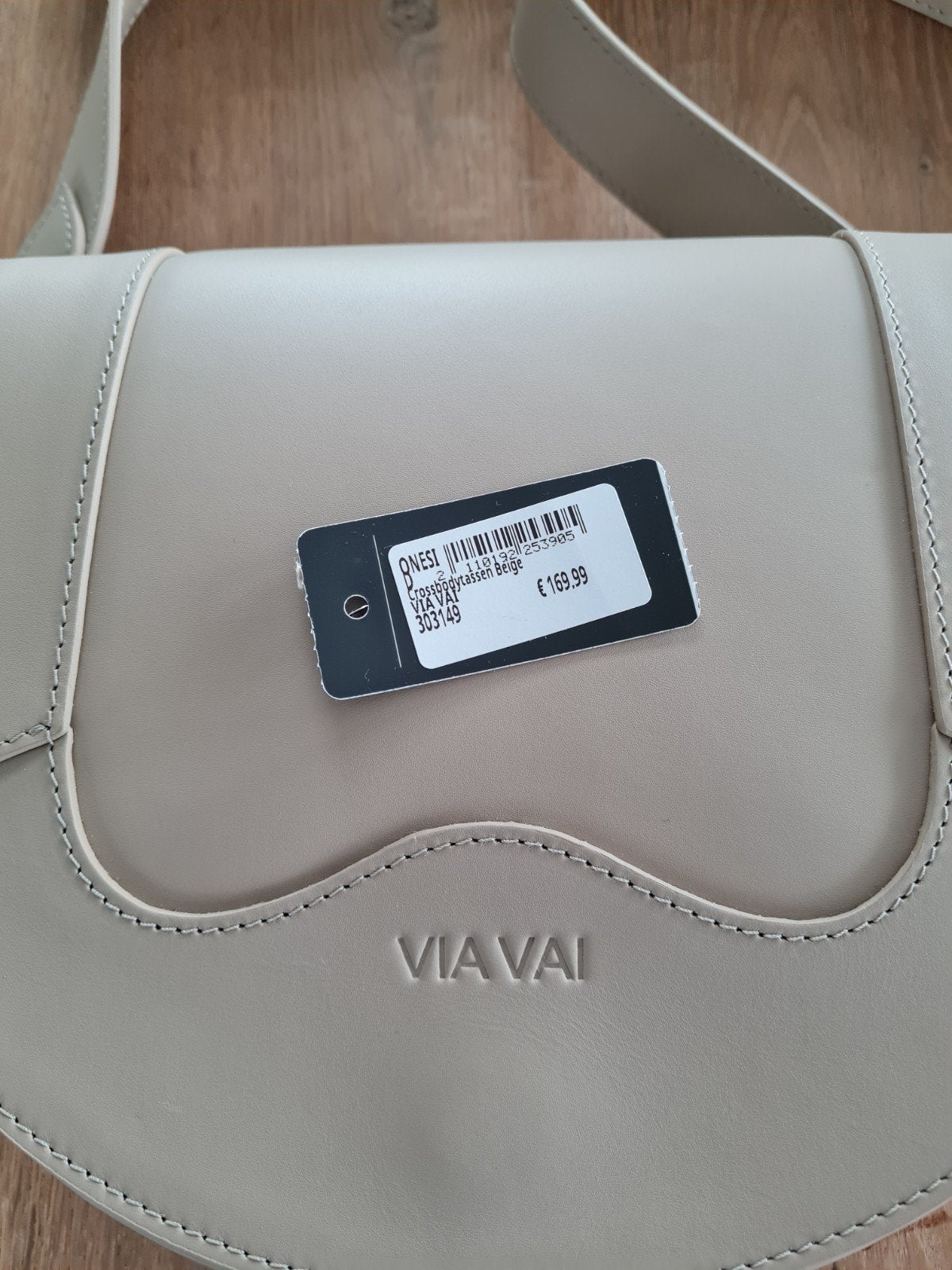 Via Vai crossbody tas zand Mae Lizzy   Nieuw, Verzenden, Nieuw, Beige, Schoudertasje