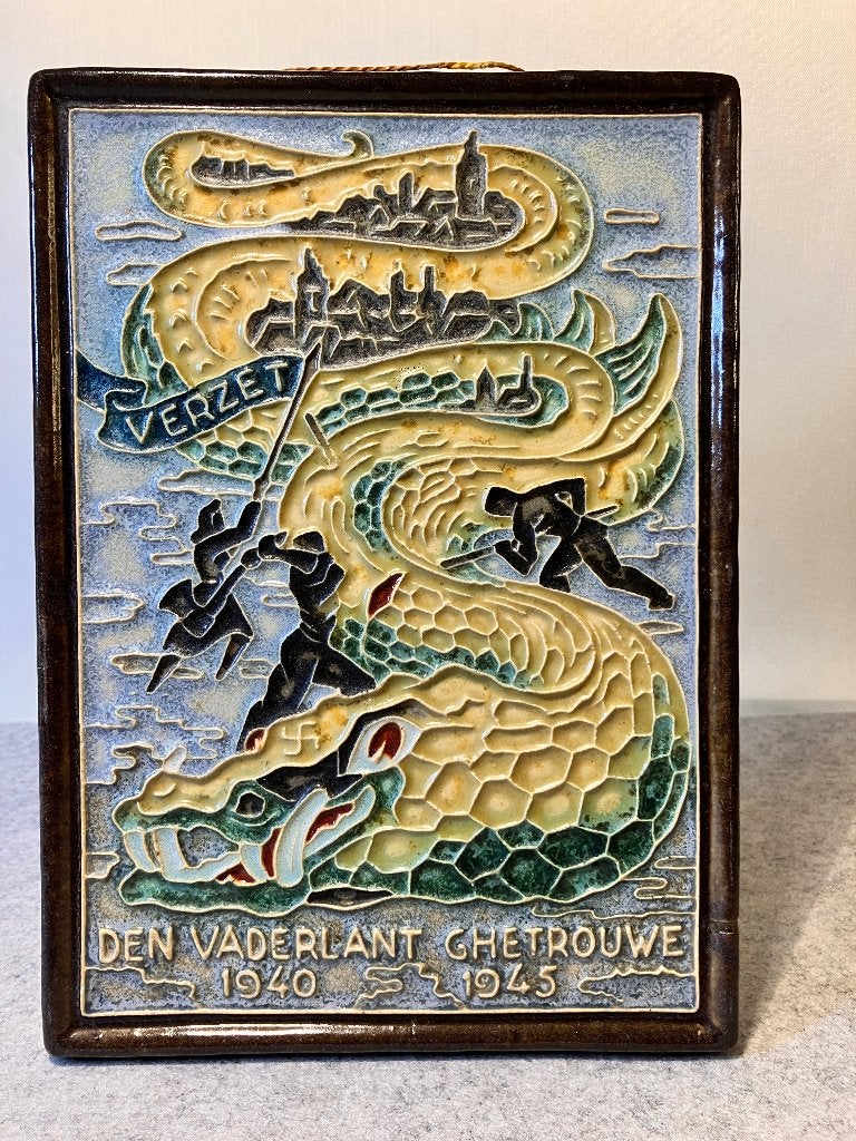 Porceleyne Fles Delft oorlogstegel Verzet 1940-1945, Verzenden