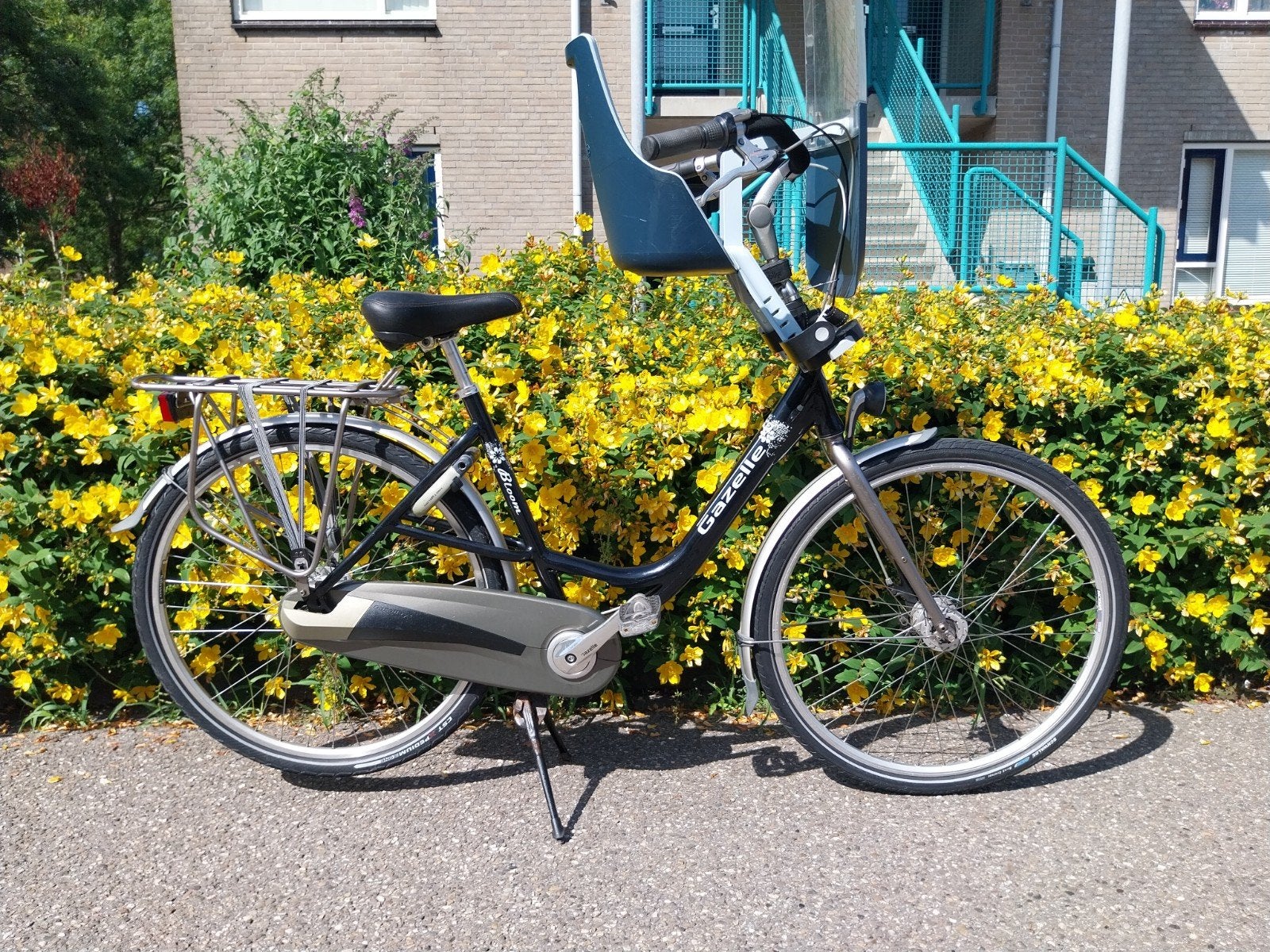 Gazelle Bloom Moederfiets Maat 53 cm /M. BoBike Kinderzitje, Versnellingen, Ophalen of Verzenden, Gazelle, 53 tot 56 cm
