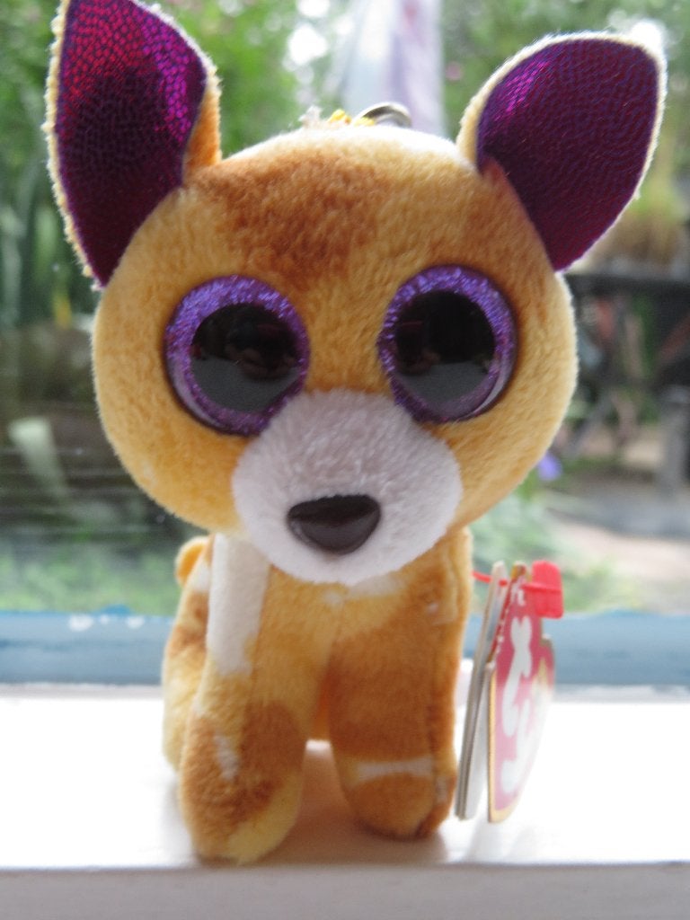 Sleutelhanger met vos vosje Pablo merk TY Beanie Boos, Nieuw, Ophalen of Verzenden, Wasbaar, Klein (minder dan 20 cm)