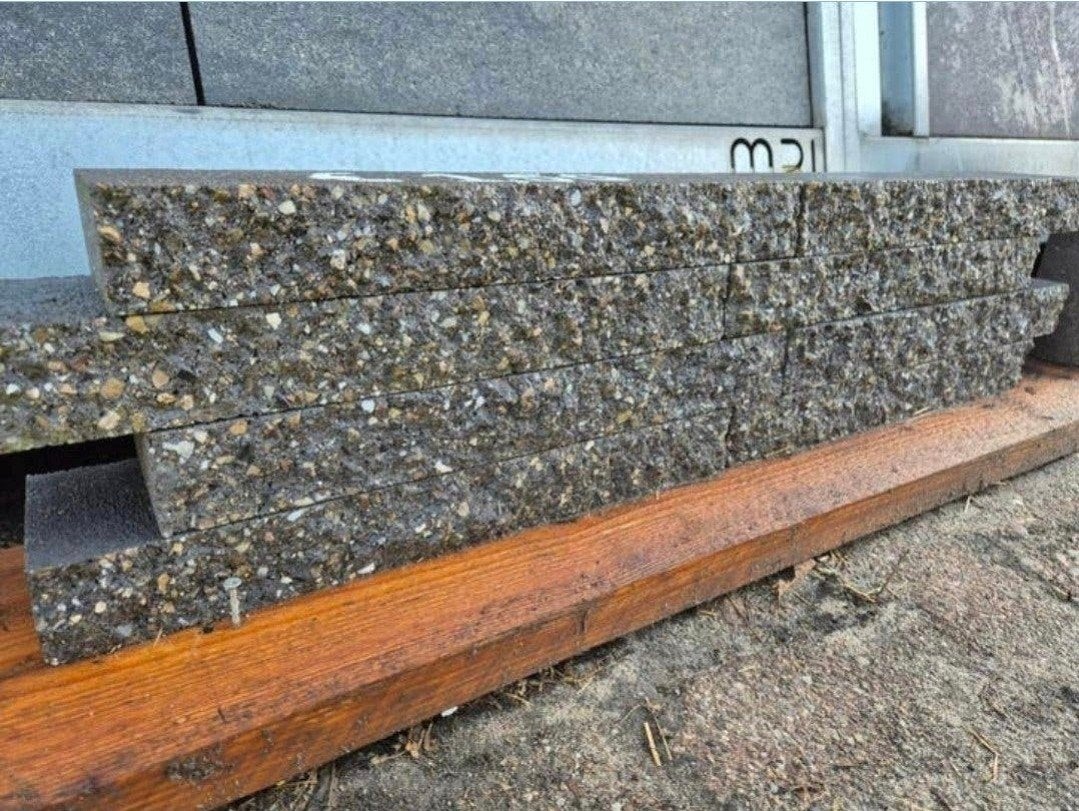 Stapelblokken antraciet splitblok breuksteen 41,5x10x5 s-par, Blok, Nieuw, Ophalen of Verzenden, Minder dan 25 cm