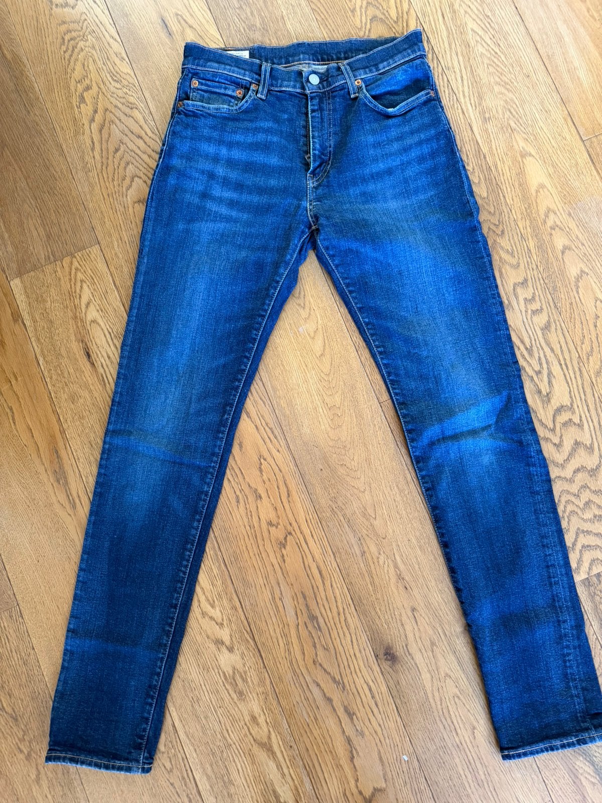 Mooie Levi’s 512 spijkerbroek – donkerblauw, Ophalen of Verzenden, Zo goed als nieuw, Blauw, W32 (confectie 46) of kleiner