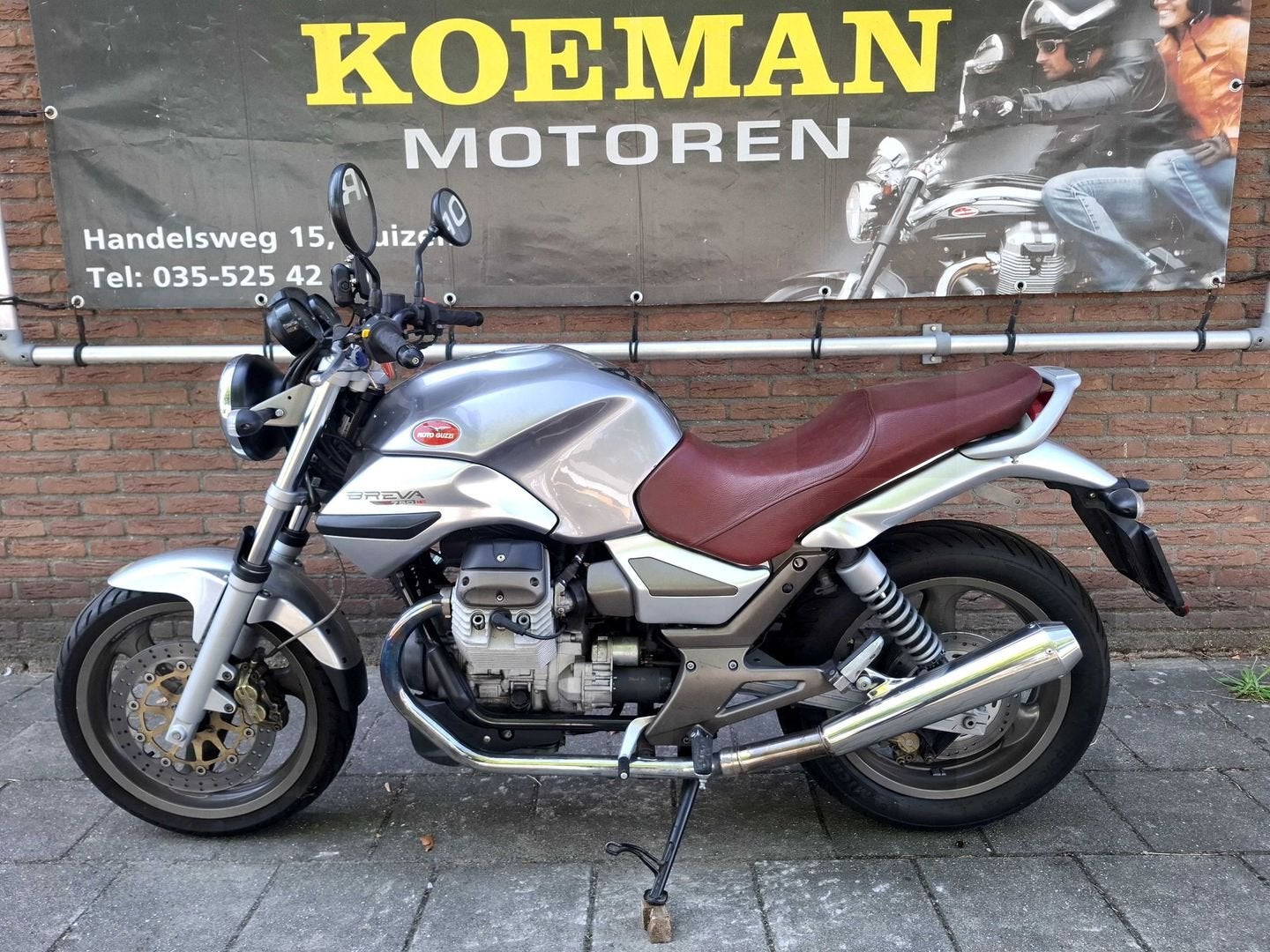 MOTO GUZZI 750 BREVA IE (bj 2003) cardan 35KW A2 35, 2 cilinders, 744 cc, Bedrijf, Onbekend