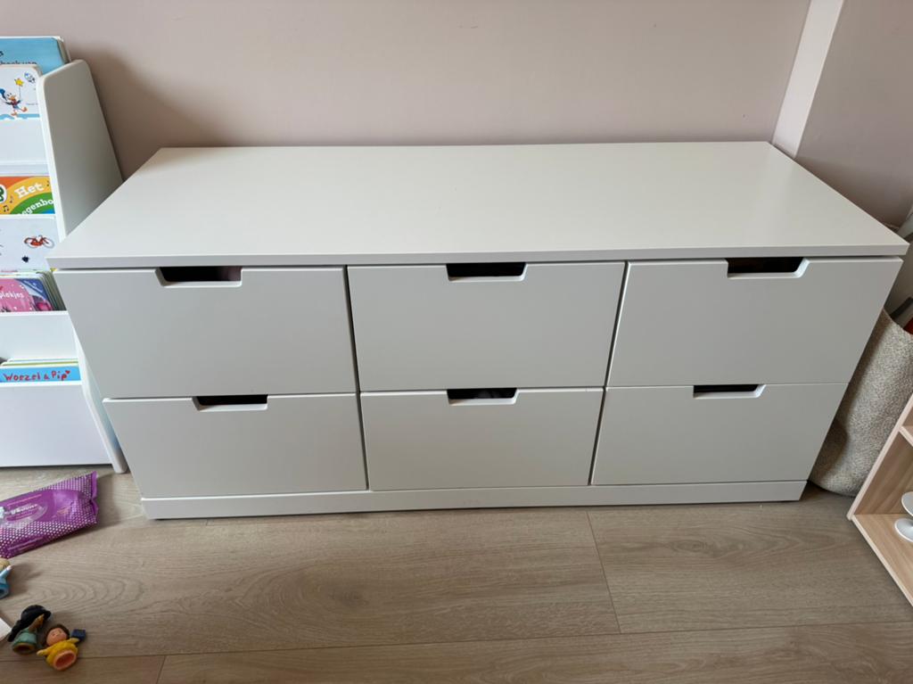 Ikea nordli kast met 6 lades, Ophalen, Zo goed als nieuw