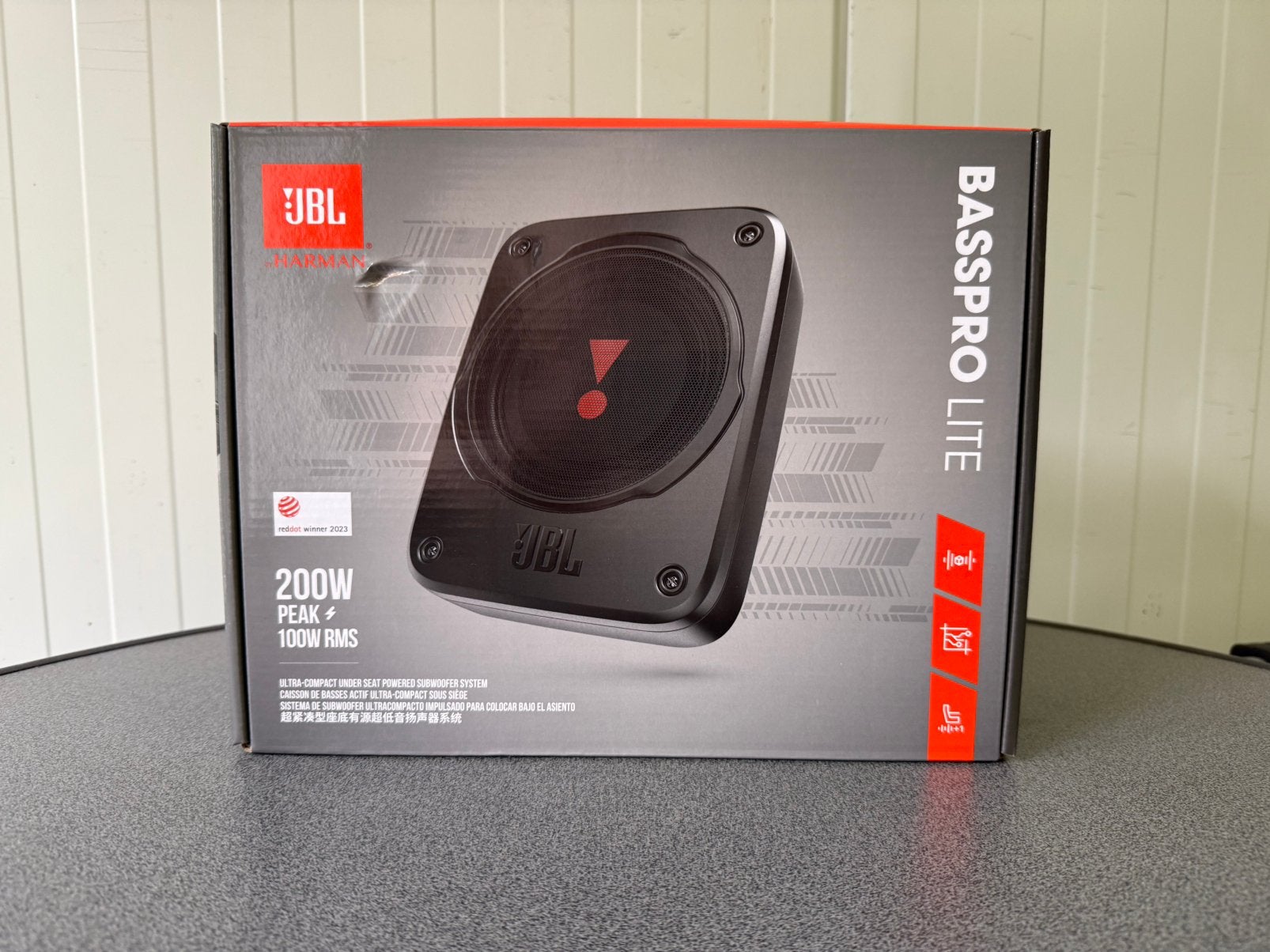 JBL BassPro Lite Subwoofer Actieve Underseat Autosubwoofer, Auto diversen, Autospeakers, Ophalen of Verzenden, Zo goed als nieuw