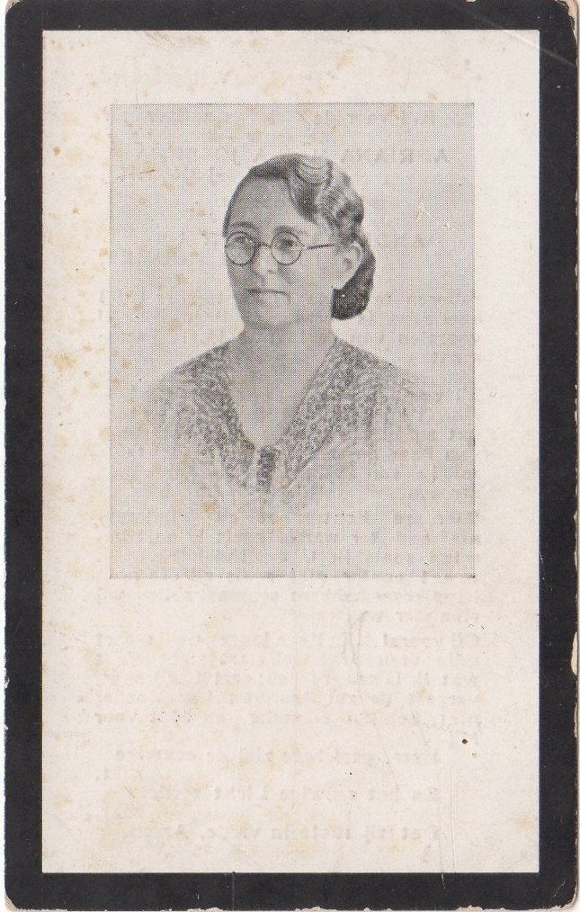 Adriana M.J. Jonkers 1893 Breda + 1940 Soerabaia, 46 jaar, Verzenden