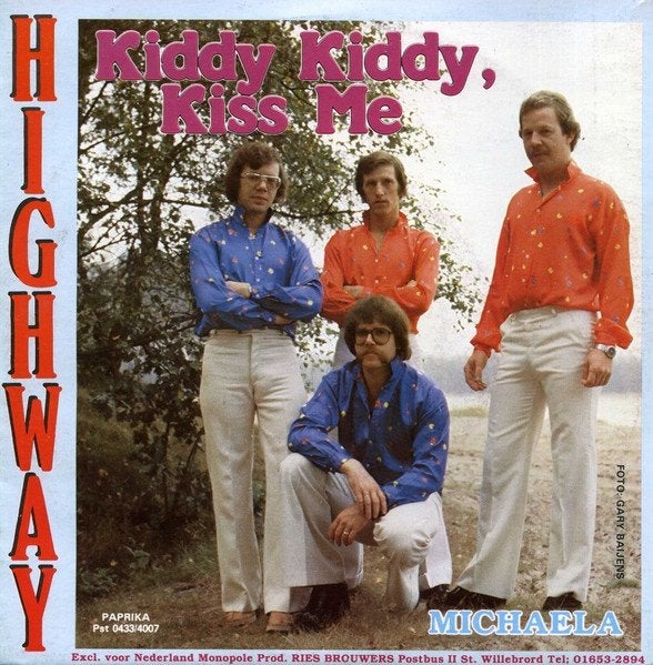 Highway  – Kiddy Kiddy, Kiss Me / michaela   piraat, Fotohoes, 7 inch, Ophalen of Verzenden, Zo goed als nieuw