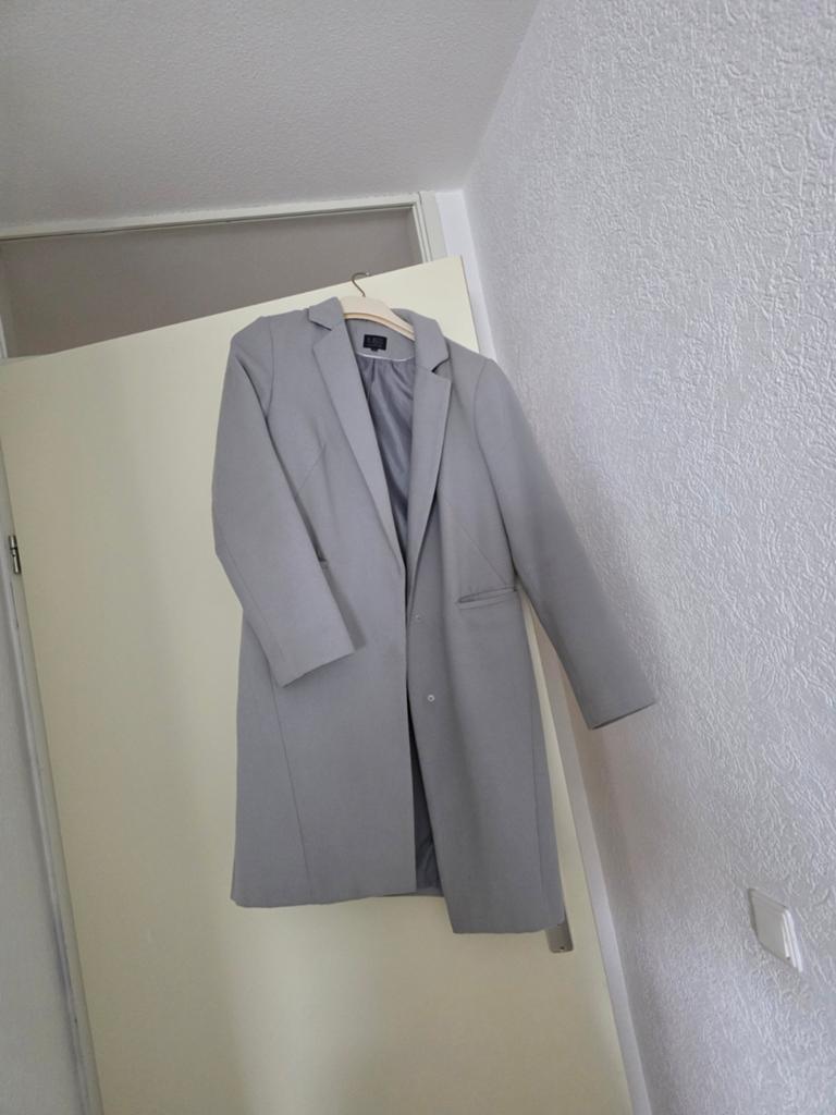 M&S mantel, Maat 38/40 (M), Blauw, Ophalen of Verzenden, Zo goed als nieuw