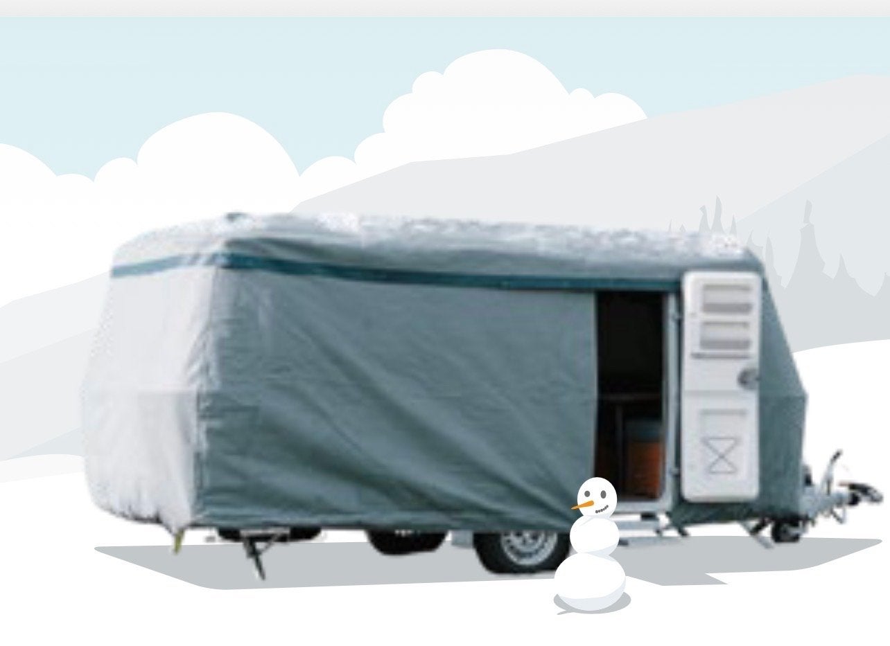 ERIBA Winterhoes Stalling hoes Winter Cover, Caravans en Kamperen, Caravan accessoires, Ophalen of Verzenden, Zo goed als nieuw