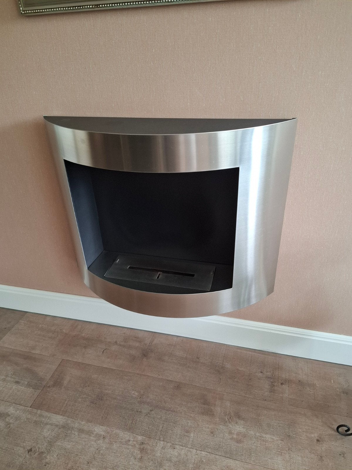 Moderne RVS Hangende Bio-Ethanol Haard, Huis en Inrichting, Haarden, Ophalen, Zo goed als nieuw, Hangende haard, Overige soorten