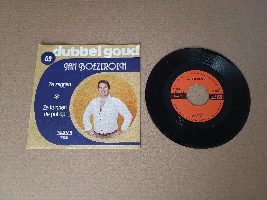 Single: Jan Boezeroen - Ze Zeggen (1980) Telstar 2359, Cd's en Dvd's, Vinyl Singles, Verzenden, Gebruikt, Nederlandstalig