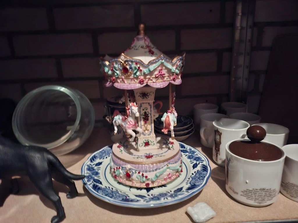 Muzikale Carrousel Speeldoos - Vintage Decoratie, Ophalen of Verzenden