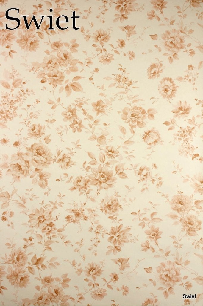 4921 poederroze bloemen vintage romantisch klassiek swiet, Verzenden, Wit