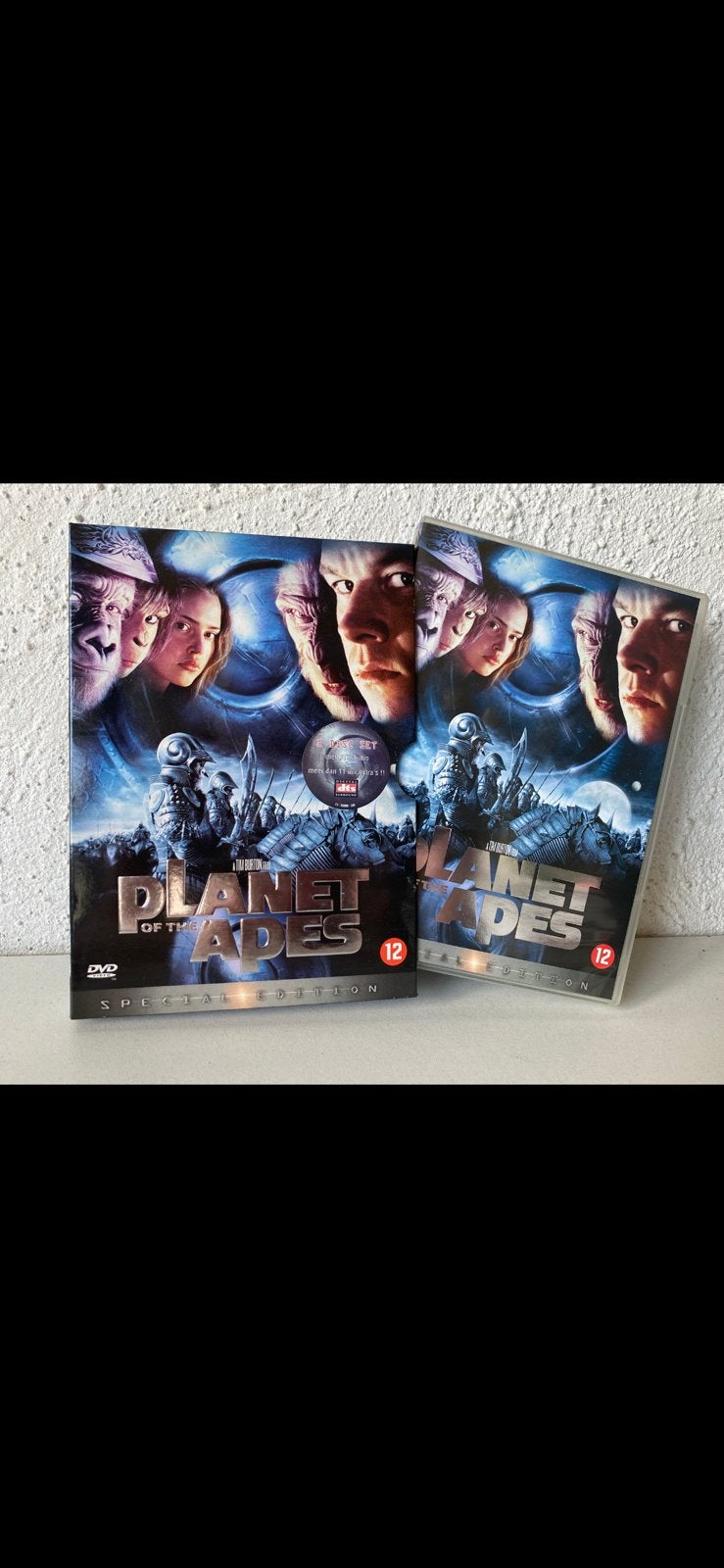2-dvd box:  ‘PLANET OF THE APES’  (2001), Engels, Nederlands, Bonusmateriaal, Ophalen of Verzenden