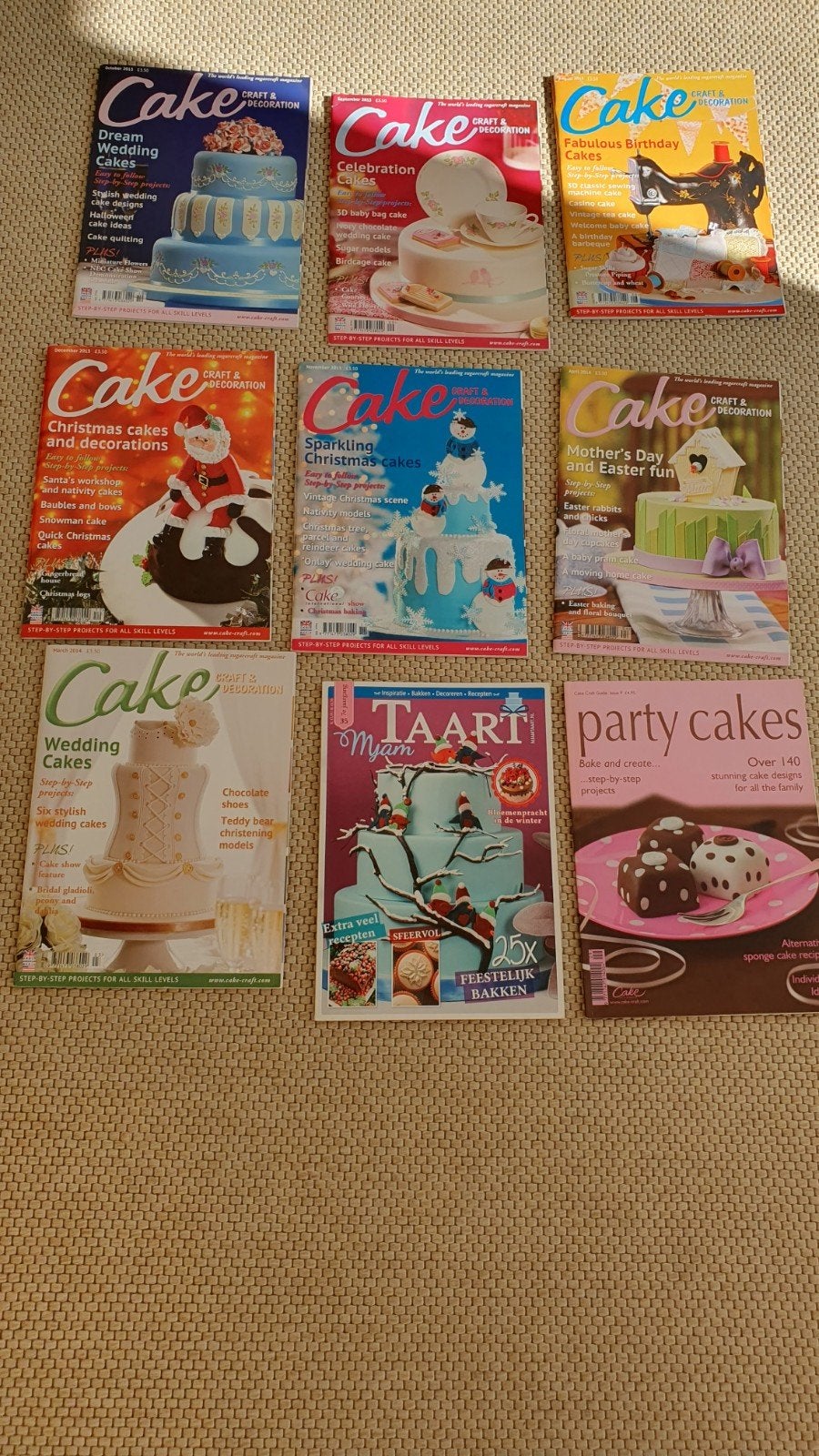 Tijdschriften taart decoratie, Ophalen of Verzenden