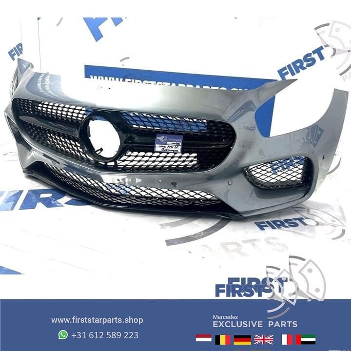 W190 AMG GT BUMPER COMPLEET Mercedes GT GTC GTS AMG VOORBUMP, Gebruikt, -, Voor, Ophalen of Verzenden