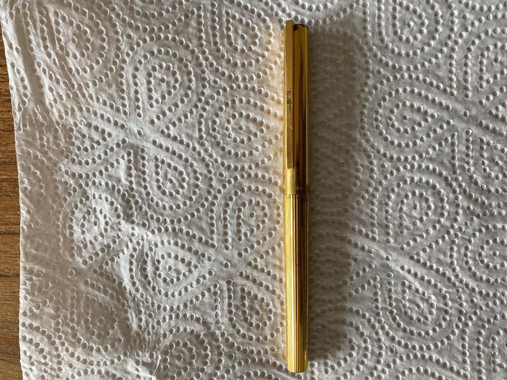 St Dupont de Paris vulpen 925, 18 krt goud verguld, Verzamelen, Pennenverzamelingen, Ophalen of Verzenden, Zo goed als nieuw, Vulpen