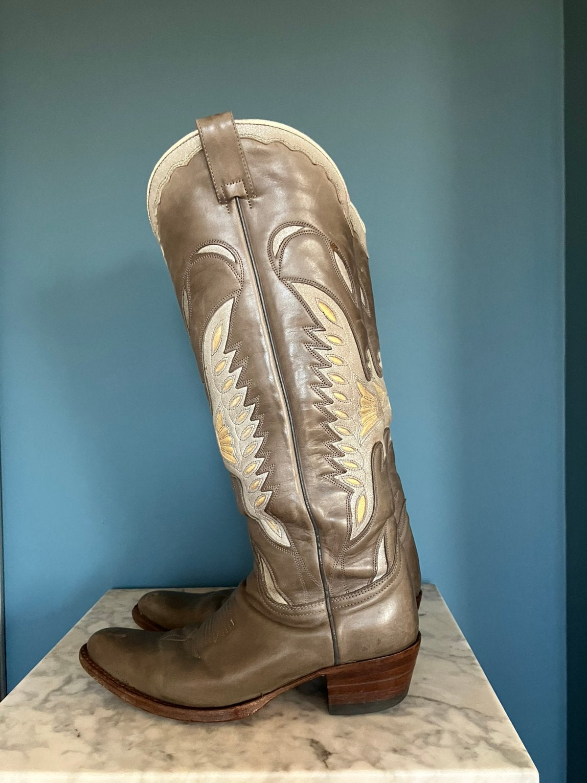 Sendra maat 39 grijs/lichtgrijs/zilver/goud, Hoge laarzen, Ophalen of Verzenden, Grijs, Gedragen