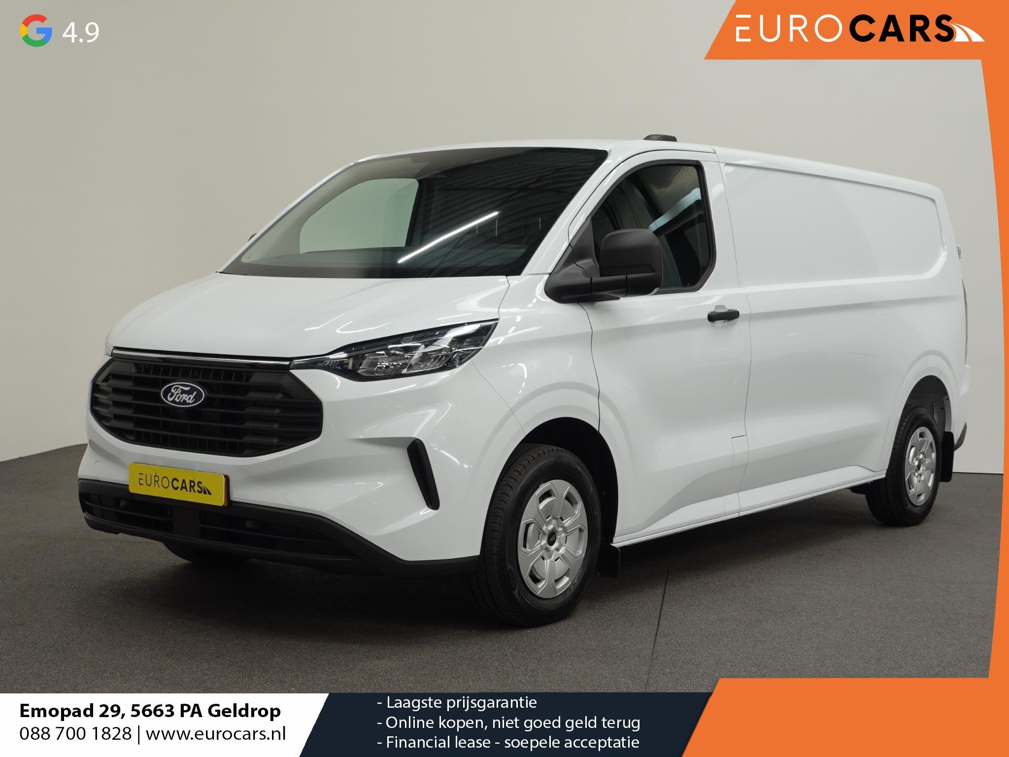 Ford Transit Custom 300 2.0 TDCI L2H1 Trend Nieuw Model Auto, Auto's, Bestelauto's, 4 cilinders, 2800 kg, Wit, Origineel Nederlands