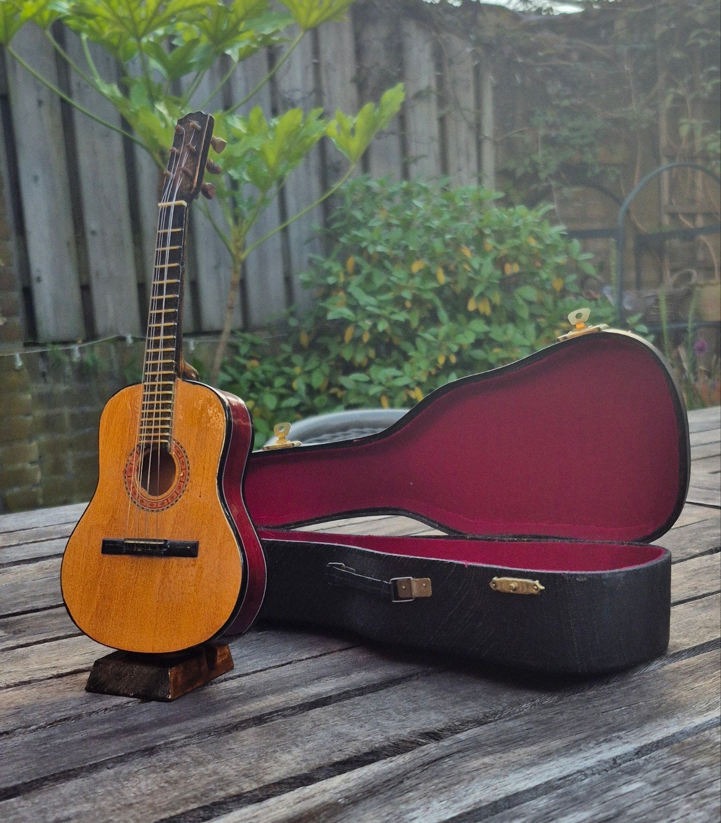Miniatuur gitaar met koffer - Decoratie of verzamelobject, Ophalen
