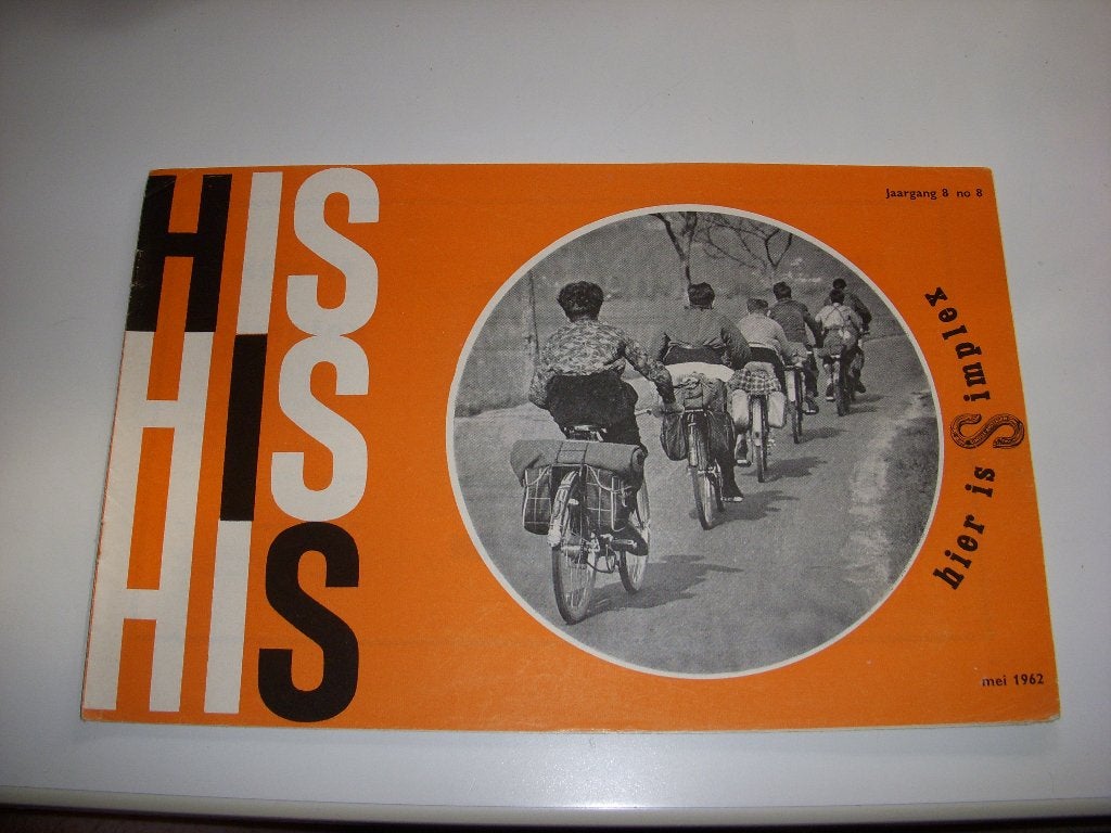 Vakblad Hier Is Simplex rijwielen, bromfietsen mei 1962, Gelezen, Simplex fietsen, bromfietsen, Folder, Ophalen of Verzenden