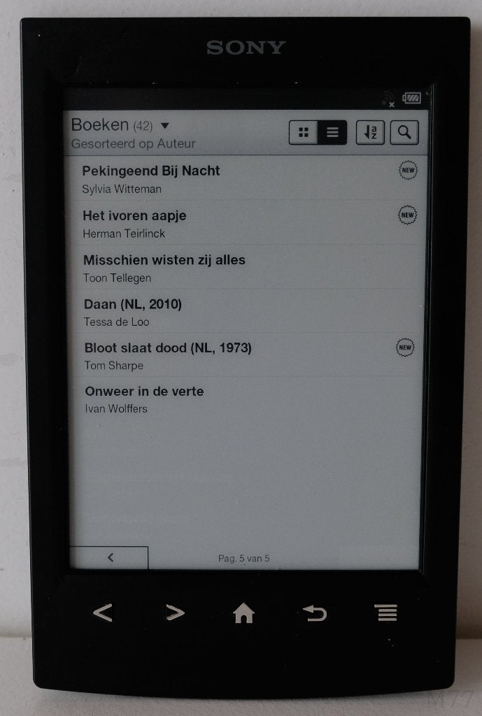 Sony PRS-T2 E-Reader (4GB-Wifi-40 EPubs), Gebruikt, Ophalen of Verzenden, 4 GB of minder, Sony