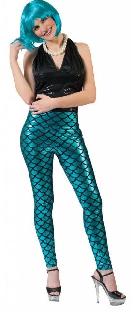 Disco Flower Power Metallic Visschubben legging 1 mt, Kleding | Dames, Ophalen of Verzenden, Nieuw, Maat 38/40 (M), Carnaval