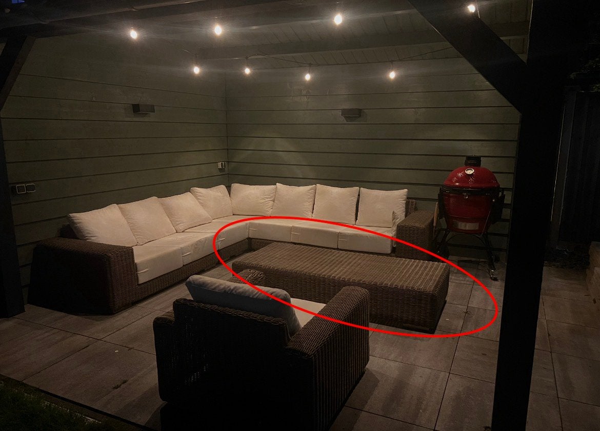 4SO Kingston lounge tafel zonder glasplaat 4 Seasons Outdoor, Tuin en Terras, Tuintafels, Ophalen, Zo goed als nieuw, Rechthoekig