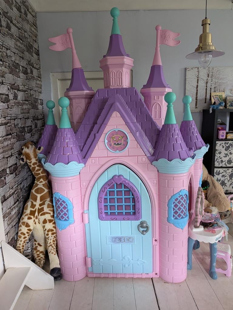 Prinsessen Speelhuisje Kasteel Roze/Paars, Ophalen, Gebruikt, Kunststof