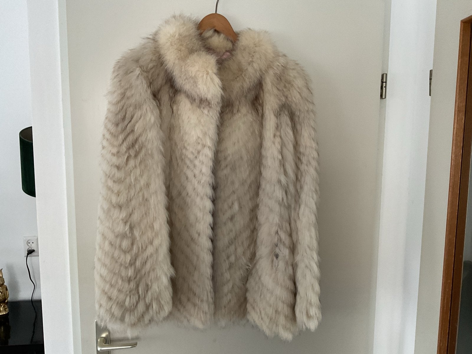 Saga Fox bontjas, maat szo goed als nieuw,visgraat motief,, Kleding | Dames, Ophalen of Verzenden, Zo goed als nieuw, Maat 36 (S)