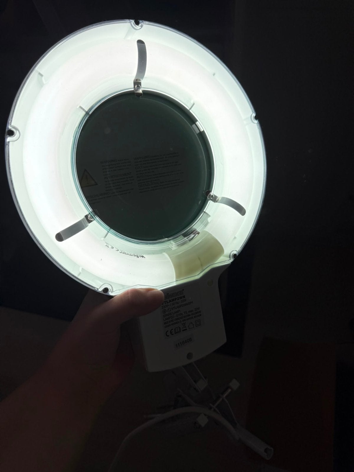 Velleman Loep Lamp met Vergrootglas - Zo goed als nieuw, Ophalen of Verzenden, Zo goed als nieuw, Wit, Metaal