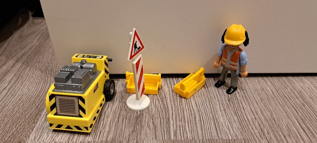 Playmobil Bouwvakker accessoires, Gebruikt, Complete set, Ophalen of Verzenden, Figuren