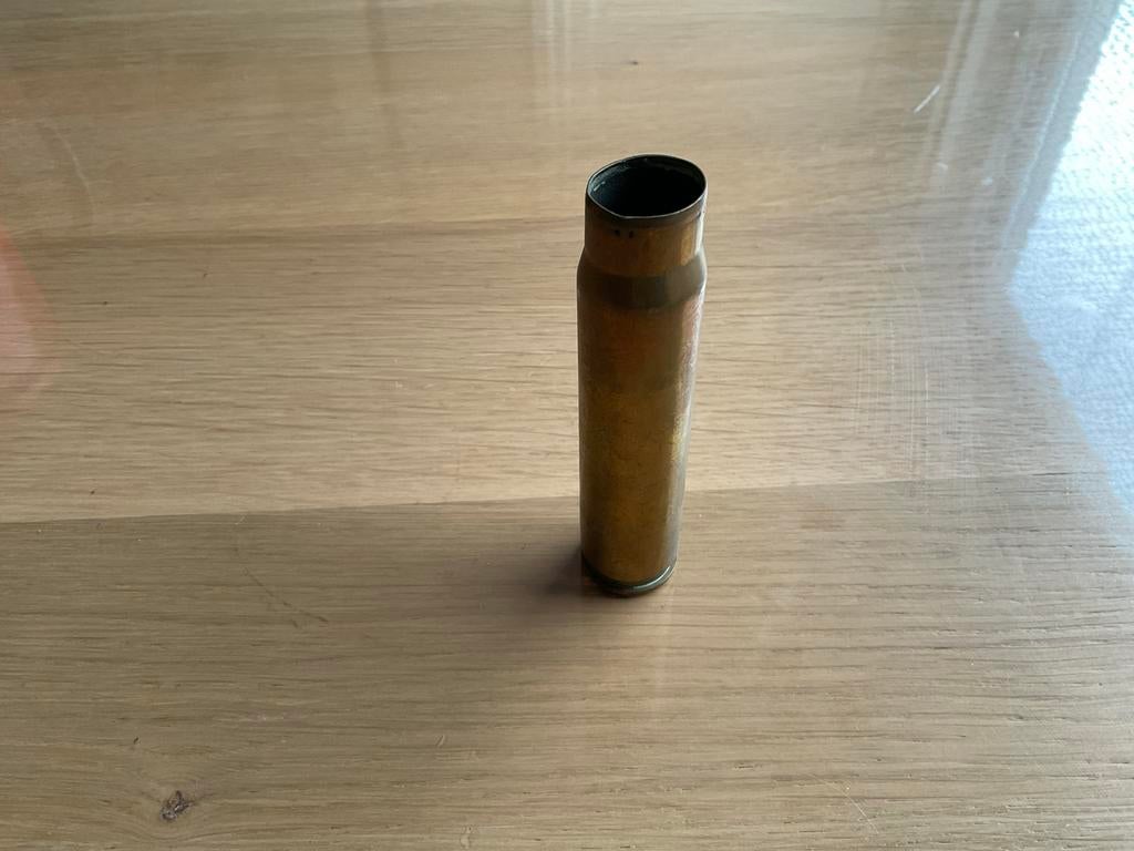 20MM Kynoch huls uit 1944, Verzamelen, Ophalen of Verzenden, Overige soorten, Engeland, Hulzen of Bodemvondsten