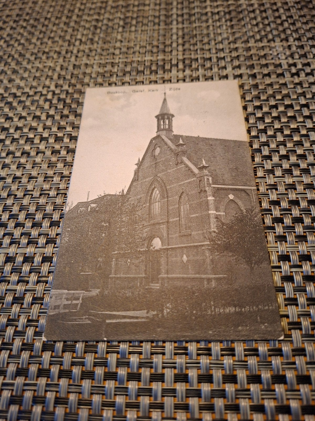Boskoop Geref. Kerk Zijde, Ophalen of Verzenden, Voor 1920, Gelopen, Zuid-Holland