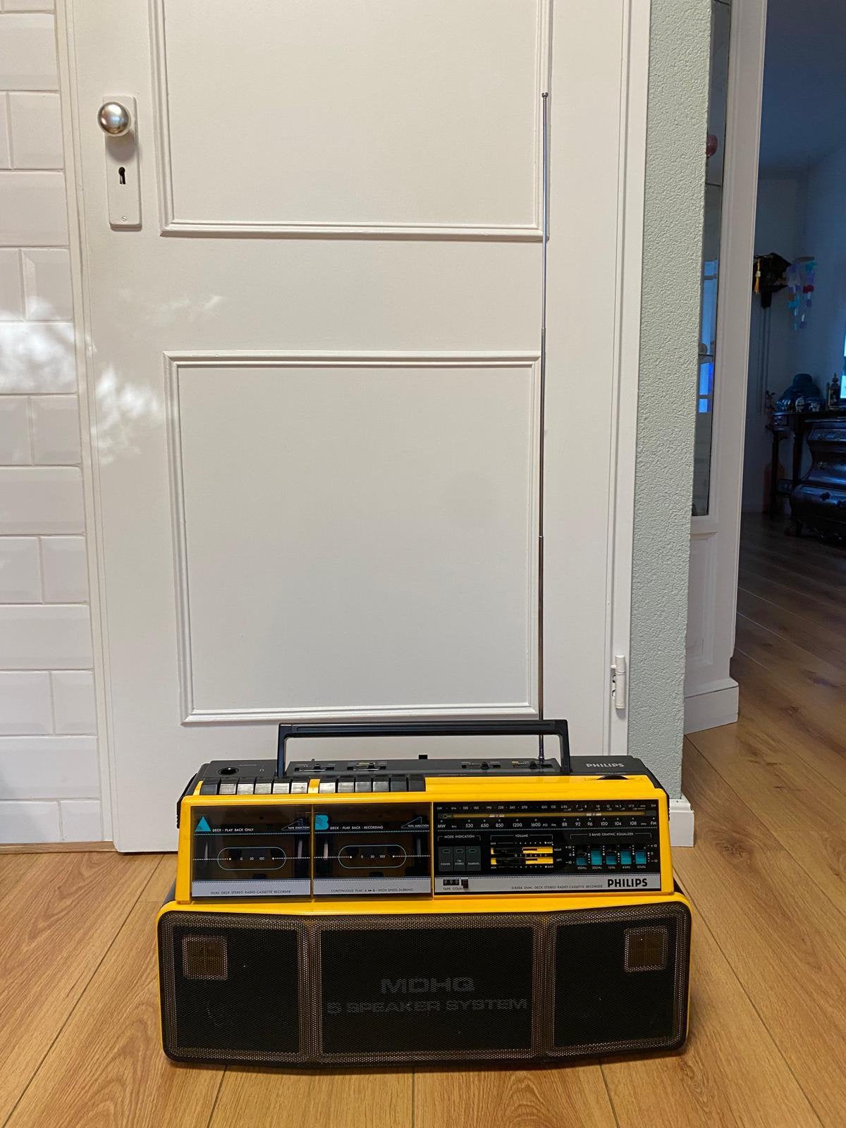 Philips D8304 vintage boombox, Ophalen, Zo goed als nieuw