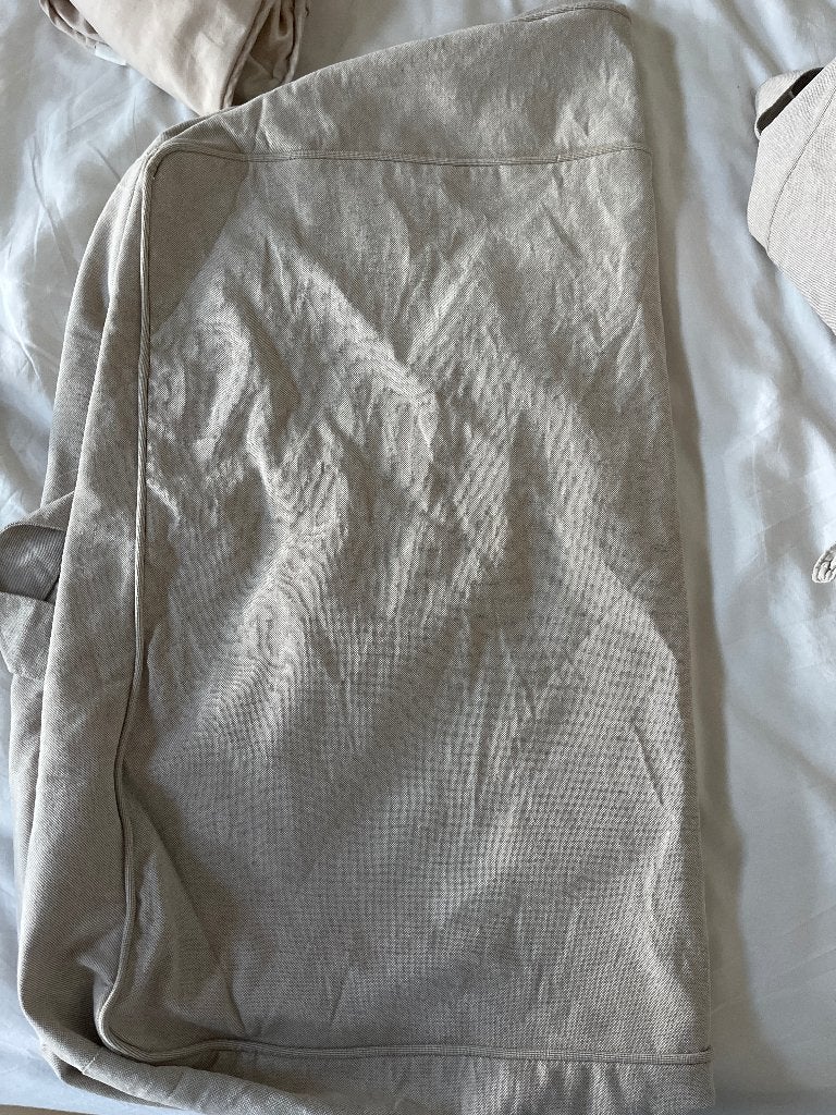 Elltorp IKEA hoes voetenbank 2 stuks gratis, Gebruikt, Stof, Rechthoekig, 50 tot 75 cm