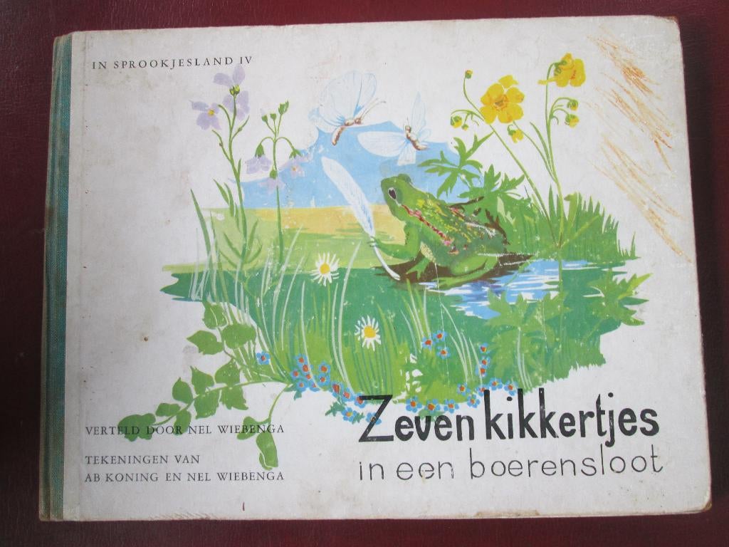 Zeven Kikkertjes in een Boerensloot, door Nel Wiebenga, Ophalen of Verzenden, Gelezen, Fictie algemeen