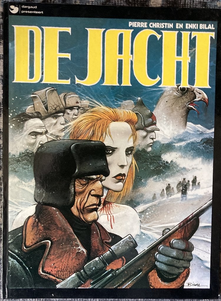 De Jacht, Gelezen, Eén stripboek, Pierre Christin en Enki Bilal, Ophalen of Verzenden